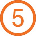 icon of number 5 in a circle