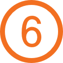 icon of number 6 in a circle